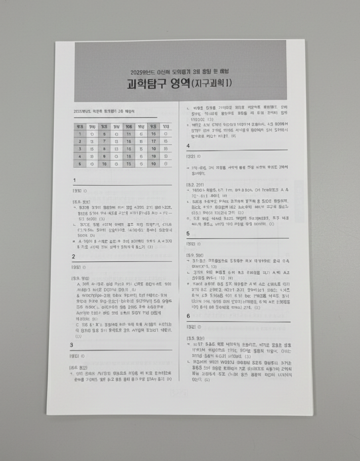 2025 시대인재 이신혁 모의평가 지구과학1 표지